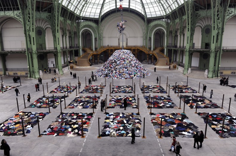 Personnes, (2010), Christian Boltanski, photograph documenting its installation at ‘Monumenta’ at the Grand Palais, Paris, photo: Didier Plowy; courtesy the artist and Marian Goodman Gallery, New York, Paris & London; © Christian Boltanski