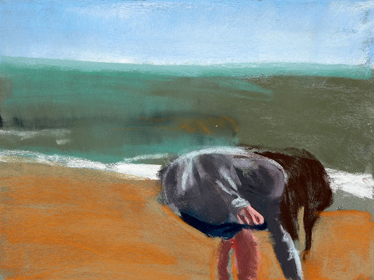 Esme on the Beach (2016), Chantal Joffe.