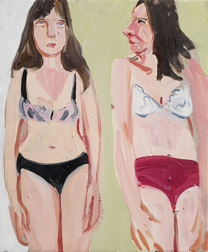 Self-Portrait with Ishbel (2014), Chantal Joffe.