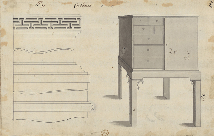 Design for a Cabinet, from Chippendale Drawings, Vol II.