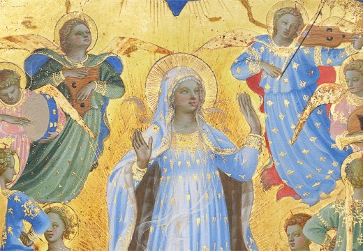 The Dormition and Assumption of the Virgin (detail; 1424–34), Fra Angelico. Isabella Stewart Gardner Museum, Boston.