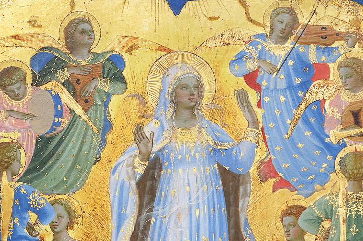 The Dormition and Assumption of the Virgin (detail; 1424–34), Fra Angelico. Isabella Stewart Gardner Museum, Boston.