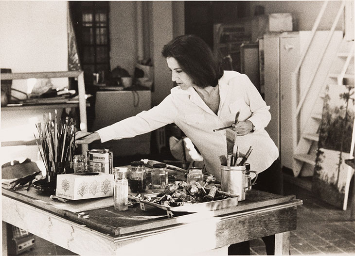 Jane Freilicher in the studio, 1972. 