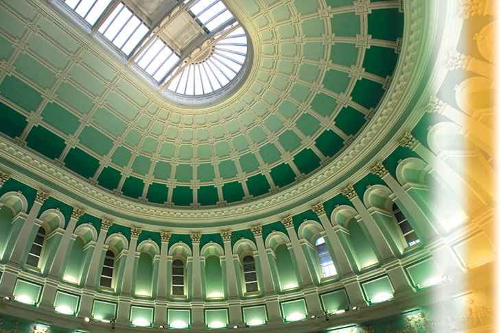 The Reading Room of the National Library of Ireland, Dublin. The library has been allocated €23m by the Irish government to upgrade its facilities.