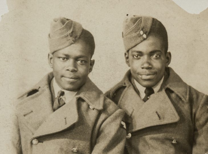 Alford Gardner (right) in Blackpool, 1944