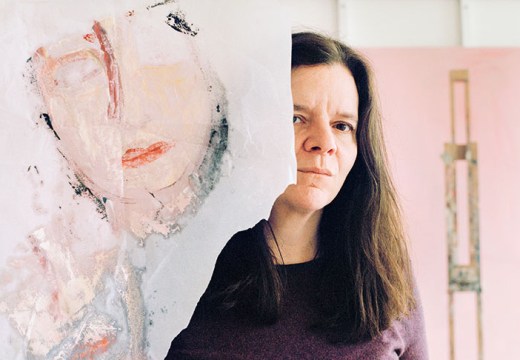 Chantal Joffe photographed in her studio in March 2018.