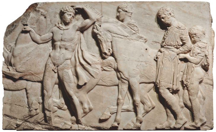 Detail of block from the north frieze of the Parthenon, c. 438–432 BC, the British Museum, London
