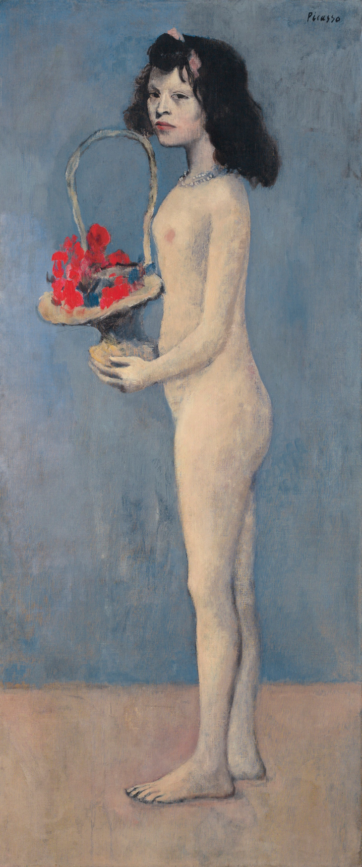 Fillette à la corbeille fleurie (1905), Pablo Picasso. $115,000,000