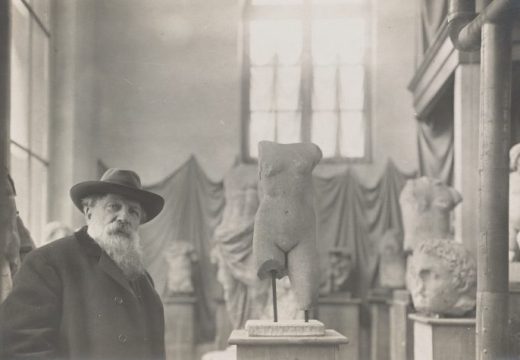 Auguste Rodin photographed in his Museum of Antiquities, c. 1908–12, by Albert Harlingue, courtesy British Museum, London