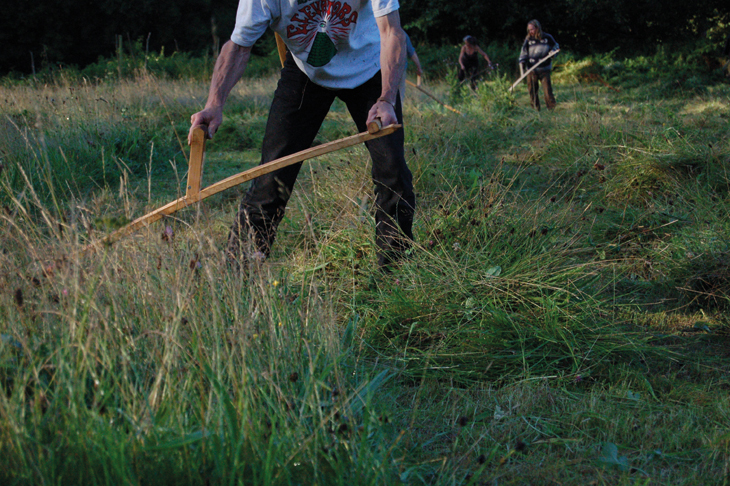 Scything, Tinker’s Bubble from the project ‘GB Farming’ (2007), Georgina Barney.