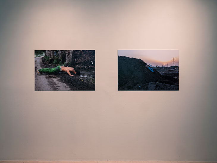 'Land: Zhang Huan and Li Binyuan', installation view at MoMA PS1, 2018.