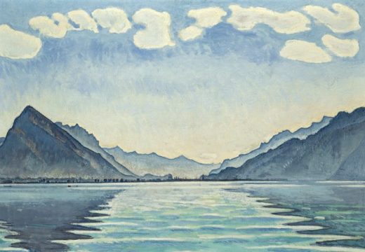 Lake Geneva with symmetrical reflections, Ferdinand Hodler