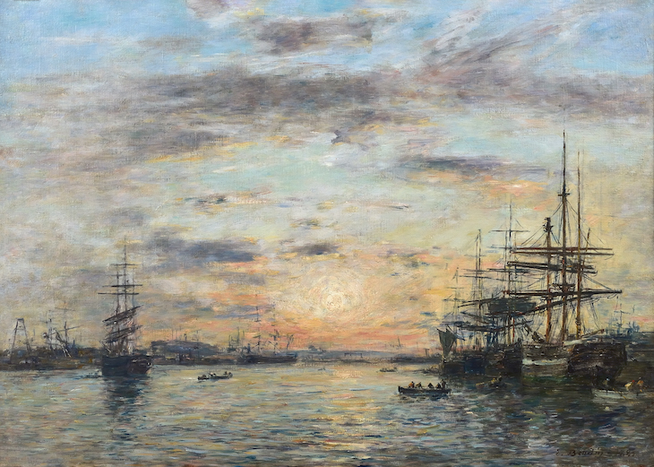 The Eure Basin at Le Havre, Eugène Boudin