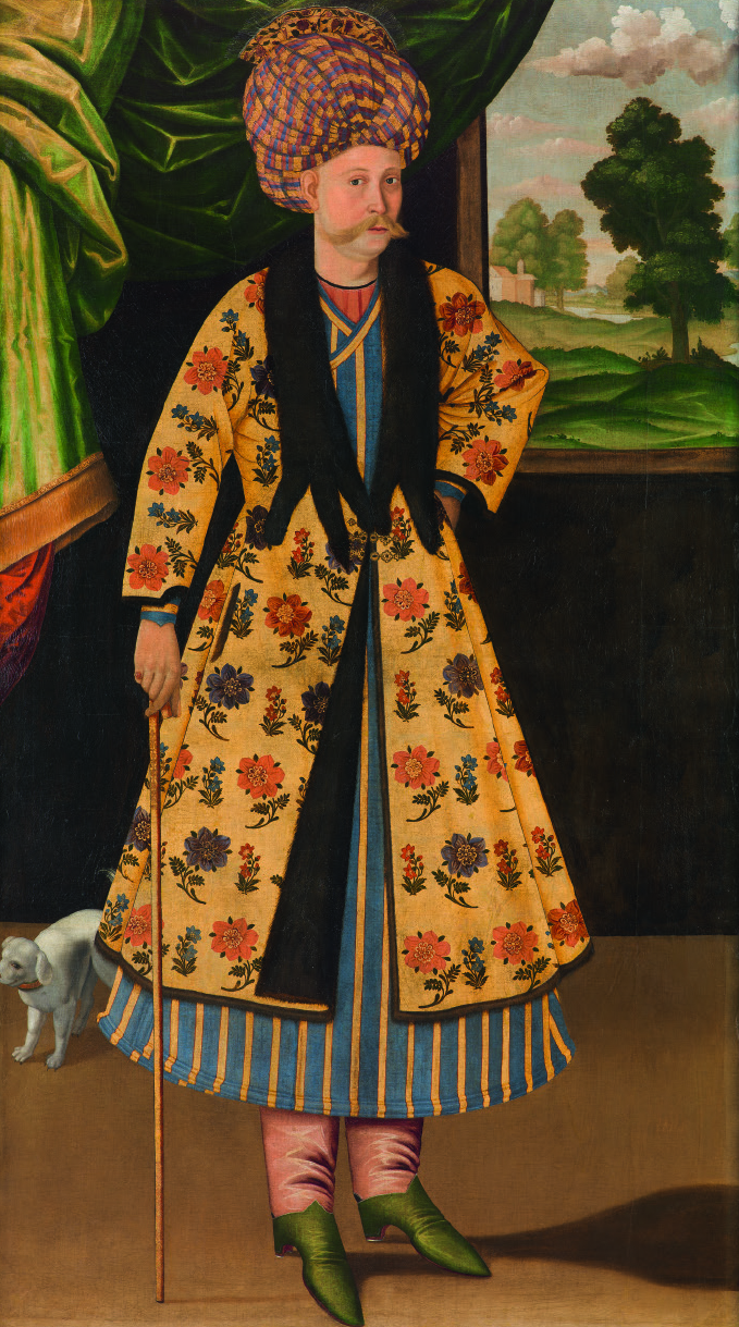 Portrait of a European Gentleman (17th century), unknown artist. Museum of Islamic Art, Doha.