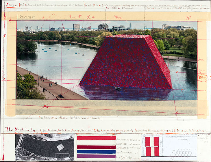 The Mastaba (Project for London, Hyde Park, Serpentine Lake), Christo