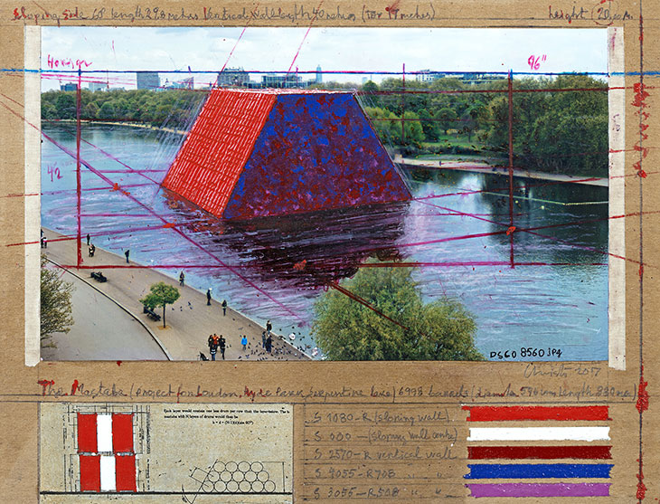 The Mastaba (Project for London, Hyde Park, Serpentine Lake), Christo