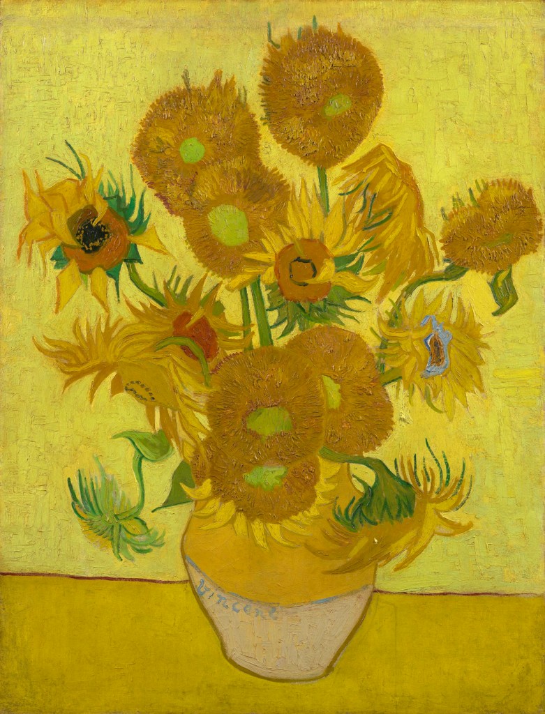 Sunflowers, (1889), Vincent Van Gogh, Van Gogh Museum, Amsterdam (Van Gogh Foundation)
