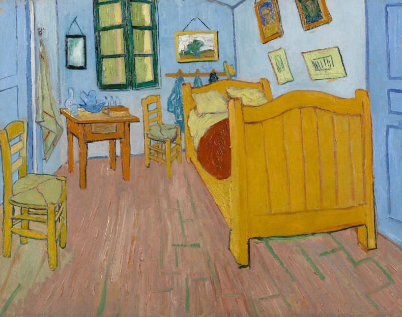 The Bedroom, (1888), Vincent Van Gogh, Van Gogh Museum (Van Gogh Foundation)