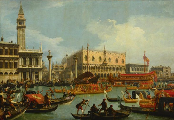The return of the Bucentaur to the dock in front of the Palazzo Ducale, Canaletto