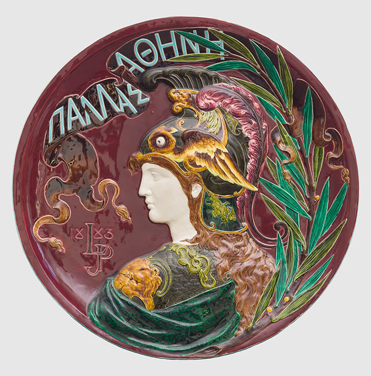 Pallas Athéna (1883), Sarreguemines (manufacturer)