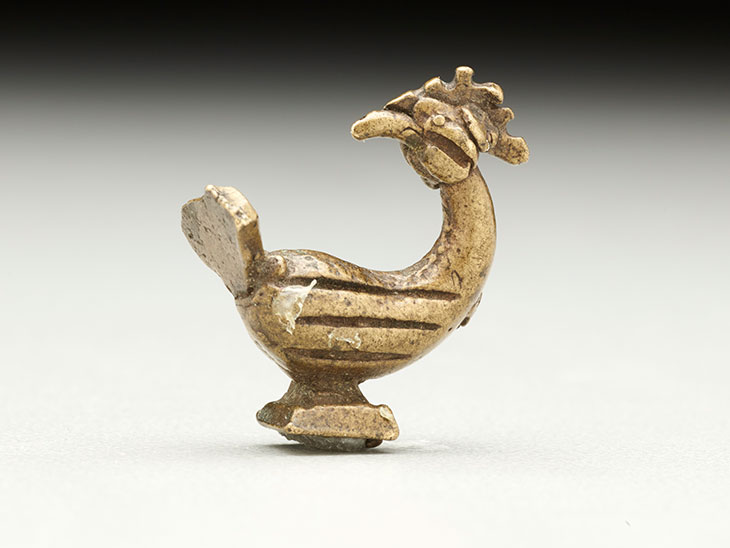 Goldweight: sankofa bird (1600–1720), Ghana, Akan peoples