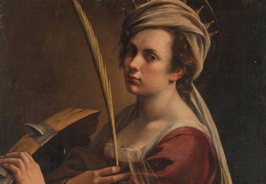 Self Portrait as Saint Catherine of Alexandria (c. 1615–17; detail), Artemisia Gentileschi.