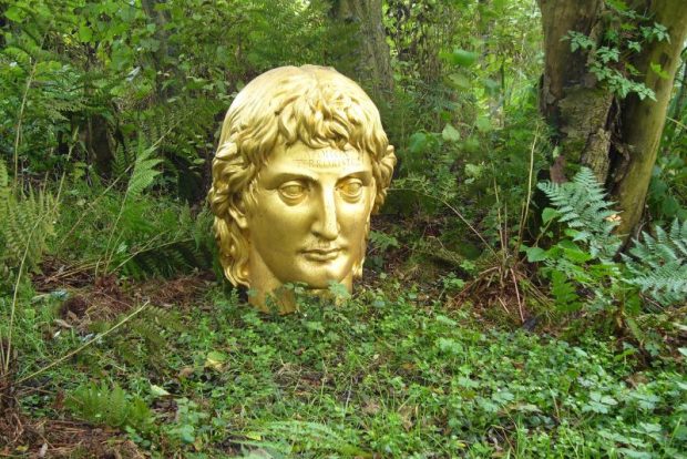 ‘Apollon Terroriste' by Ian Hamilton Finlay at Little Sparta, photo: flickr/yellow book ltd