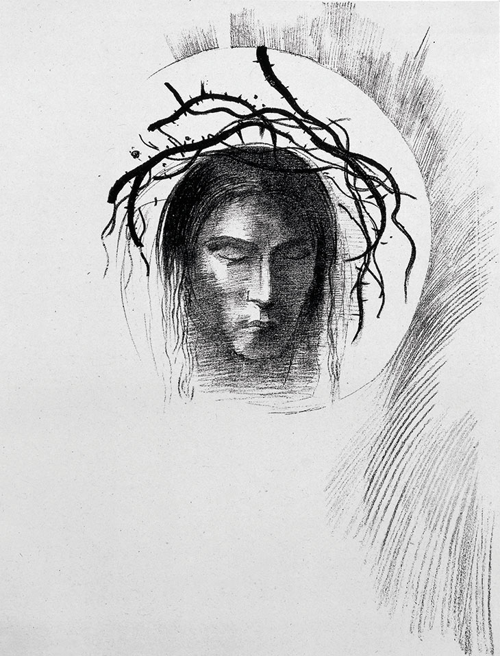 Day Appears at Last...and in the Very Disk of the Sun Radiates the Face of Jesus Christ , Odilon Redon, lithograph from The Temptation of Saint Anthony by Gustave Flaubert (Éditions Ambroise Vollard, Paris, 1933–38)