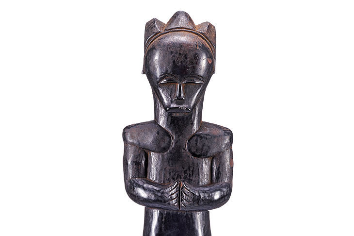 Biyema Byeri reliquary figure (late 19th or early 20th century), Fang Betsi, Moyen-Ogooué, Gabon. Musée d’ethnographie de Genève
