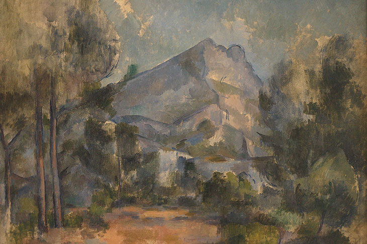 Montagne Sainte-Victoire (detail; 1897) Paul Cézanne.