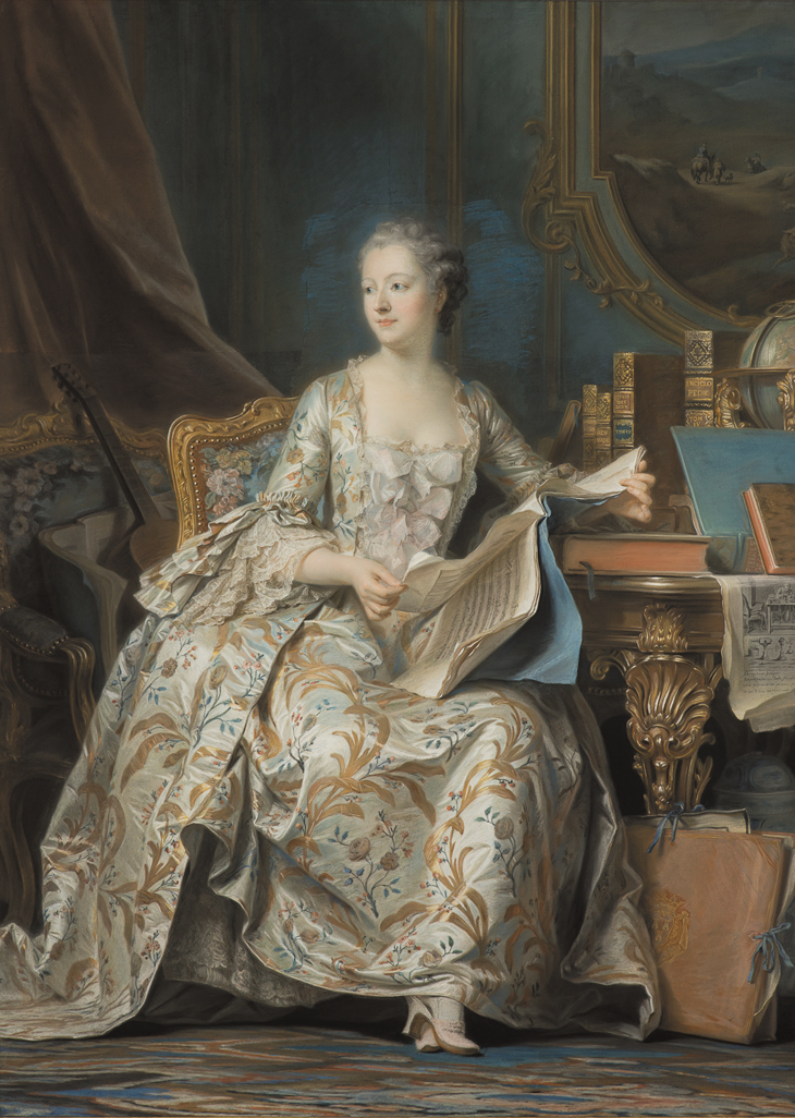 The Marquise de Pompadour (1752–55), Maurice-Quentin de La Tour, Musée du Louvre, Paris.