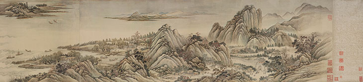 Ten Thousand Li up the Yangtze River (detail; 1699), Wang Hui