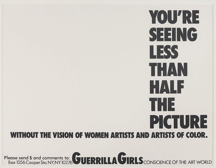 You’re Seeing Less than Half the Picture, Guerrilla Girls