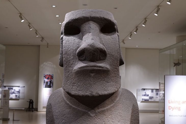 The Hoa Hakananai’a at the British Museum in London.