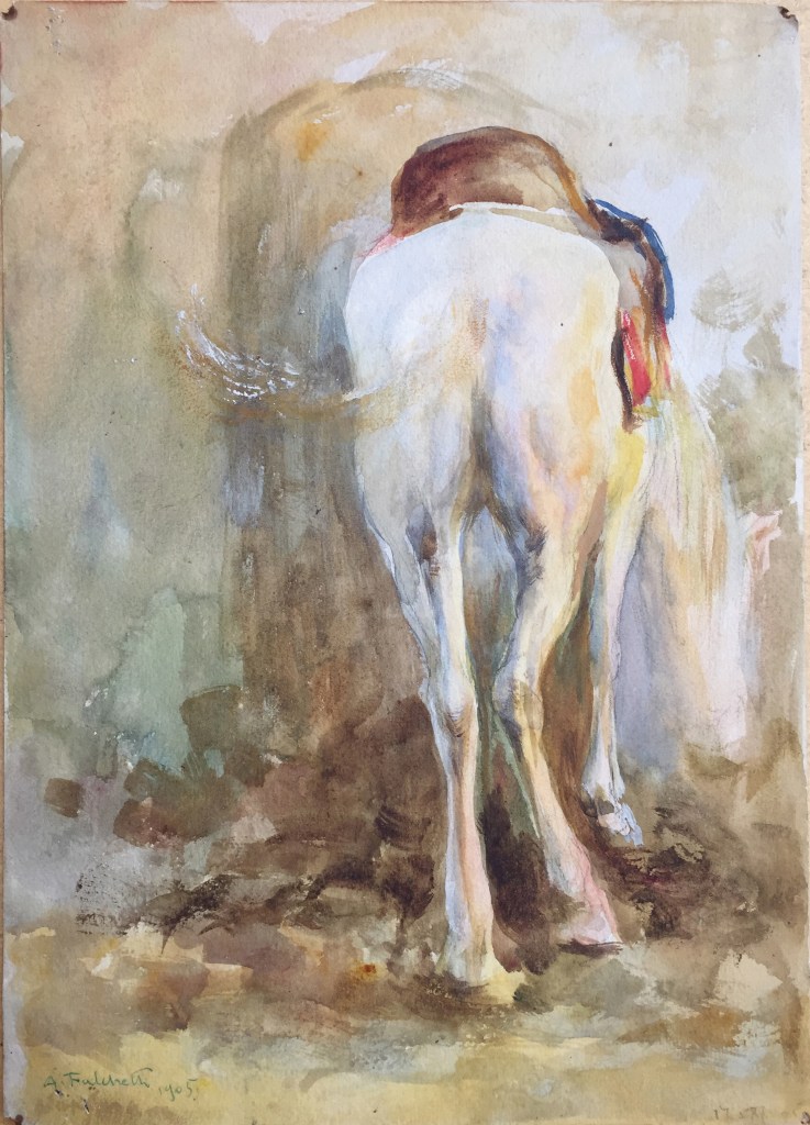 White Mule (1905), Alberto Falchetti, private collection