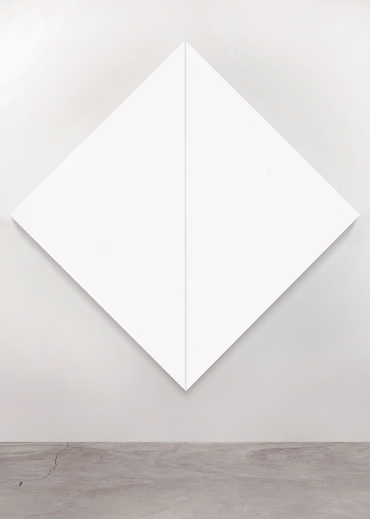Untitled (White Diamond/Negative Stripe) (1965), Mary Corse.