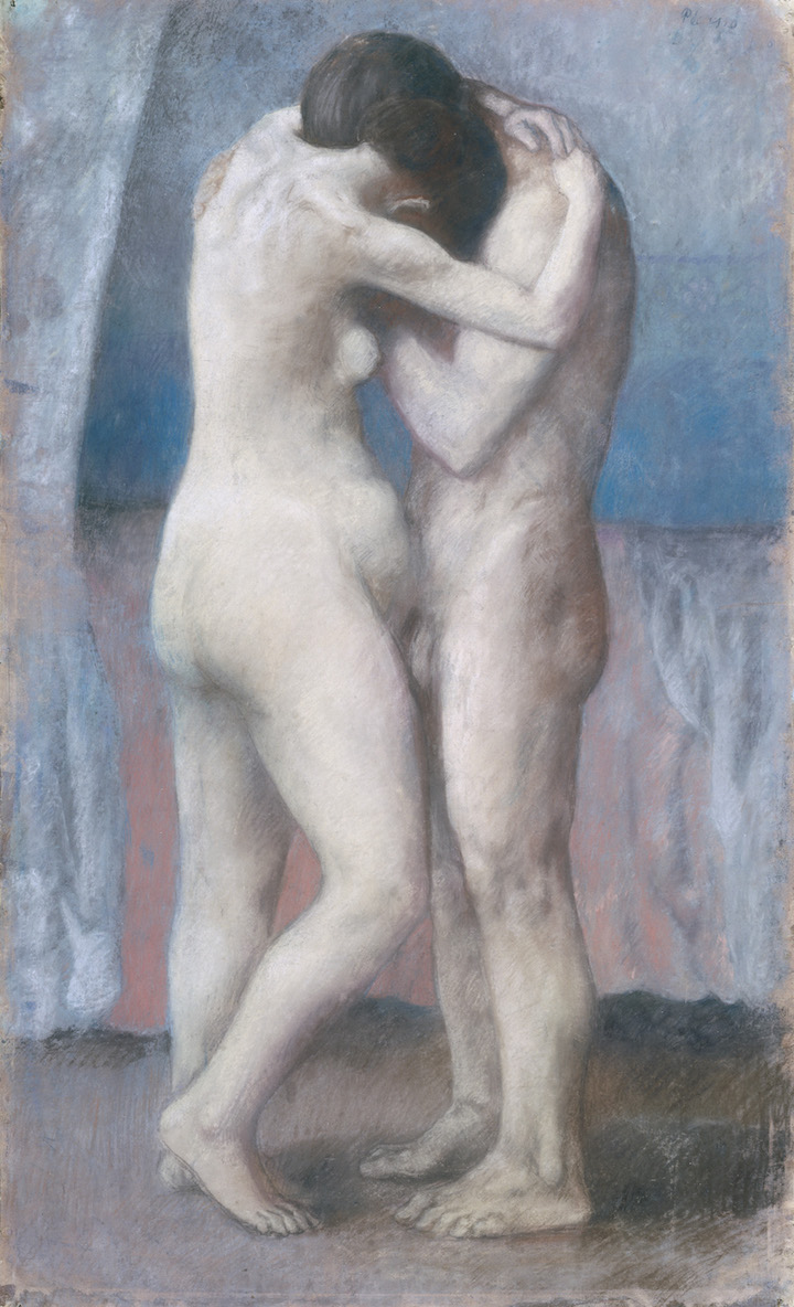 L'Etreinte (1903), Pablo Picasso. Photo © RMN-Grand Palais (Musée d’Orsay) / Hervé Lewandowski © Succession Picasso 2018