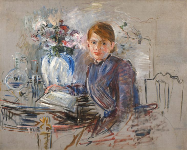 Young Girl with a Vase, (1889), Berthe Morisot. Private collection, photo: Studio Thierry Jacob