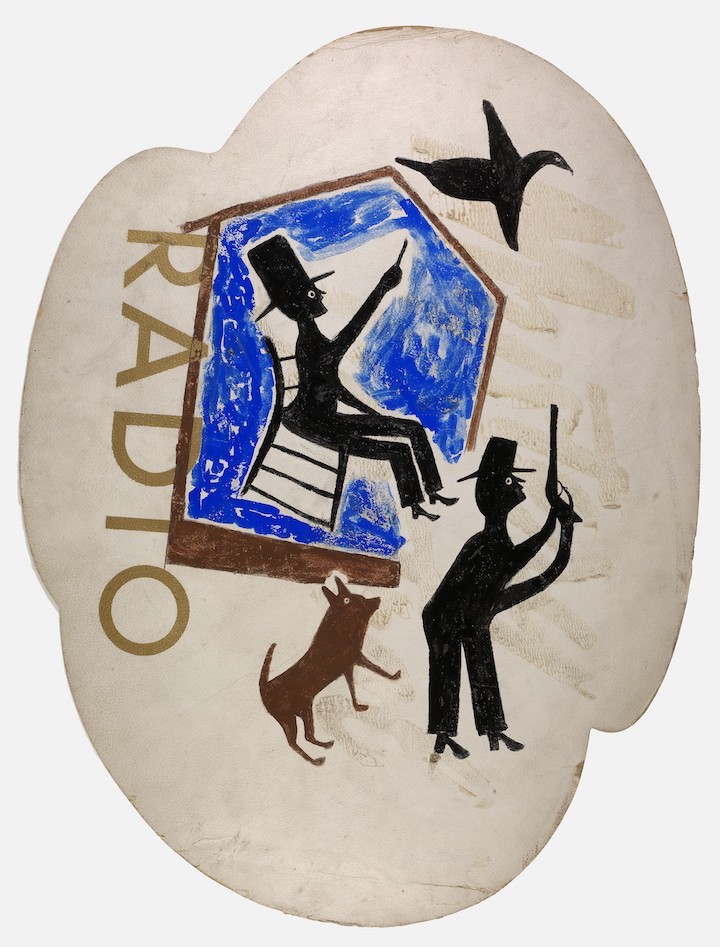 Untitled (Radio) (ca. 1940-42), Bill Traylor. Smithsonian American Art Museum, Photo by Gene Young
