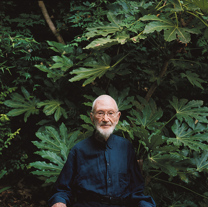 Joe Tilson photographed at home in London in August 2018.