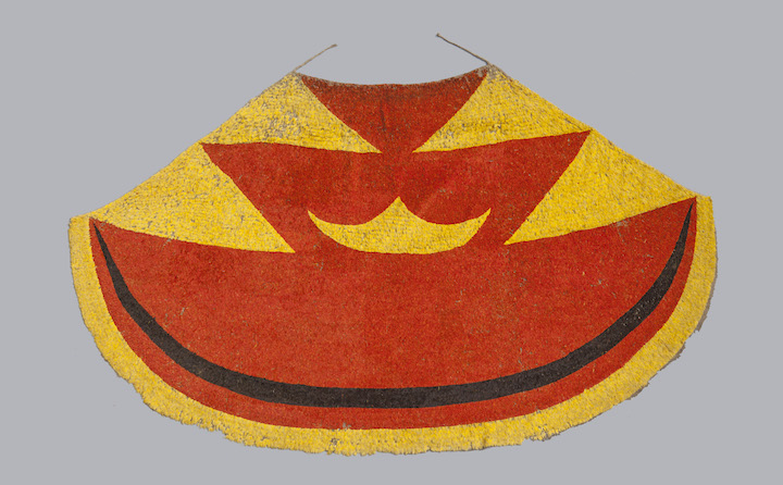 Ahu ula (feather cloak) belonging to Liholoho, Kamehameha II., early 19th century. Courtesy of University of Cambridge