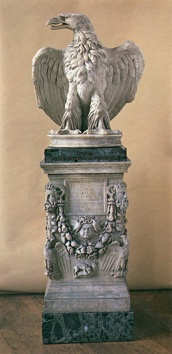 Eagle on an altar base (1st century), Roman. Early of Wemyss and March, Gosford House, East Lothian.