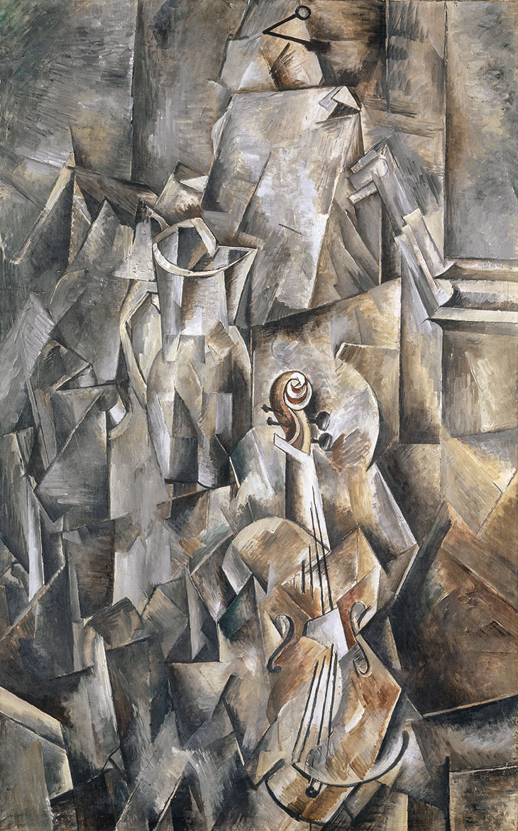 Pitcher and Violin, Georges Braque