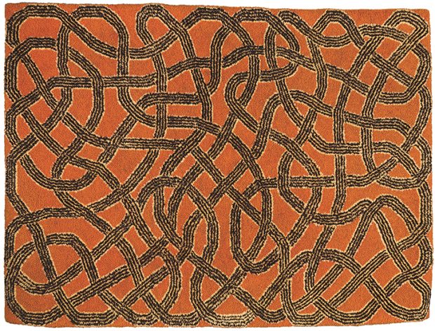 Rug, (1959), designed by Anni Albers and executed by Gloria Finn Dale. Herbert F. Johnson Museum of Art, Cornell University. © 2018 Josef and Anni Albers Foundation/Artists Rights Society (ARS), New York/DACS, London