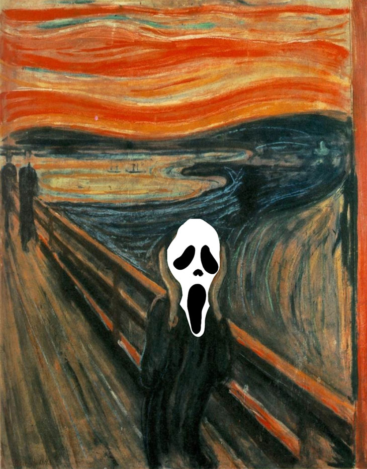 Ghostface meets The Scream?
