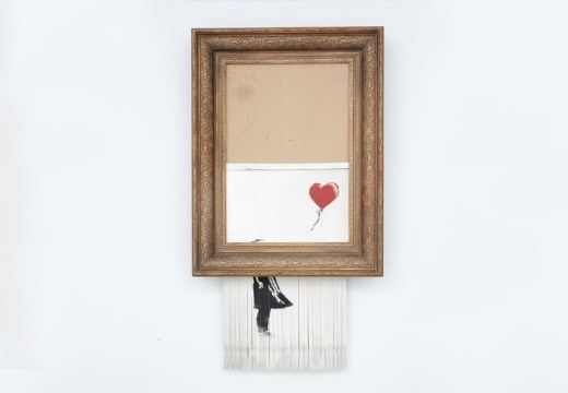 Love is in the Bin (2018), Banksy.