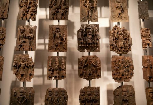 The Benin Bronzes, installed in the British Museum, London.