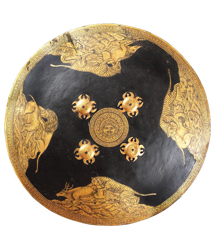 Dhal Shield (late 18th century), Mewar (Udaipur), Rajasthan, India.