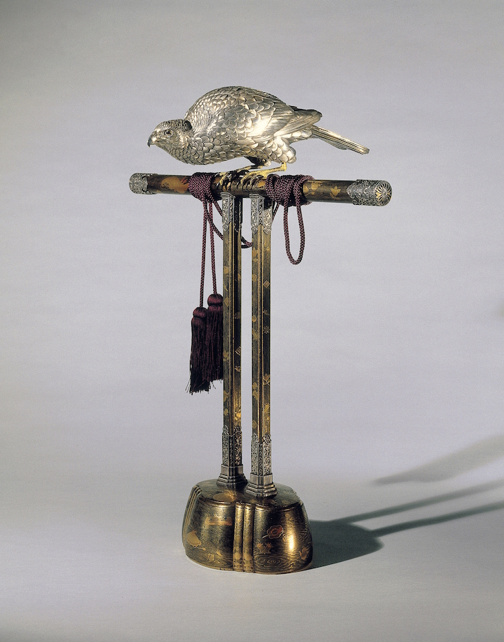 Incense burner in the form of a falcon, Sano Takachika