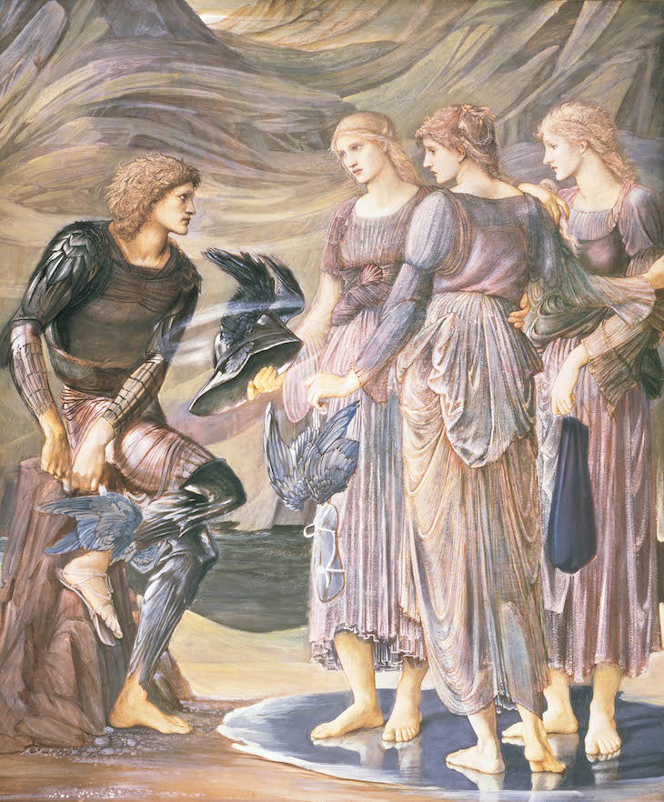 Perseus and the Sea Nymphs (The Arming of Perseus), Edward Burne-Jones